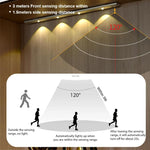 Rechargeable Motion Sensor Light Bar Cabinet Wardrobe Lamp With Remote Control, 20cm, 30cm, 40cm, 60cm, 80cm
