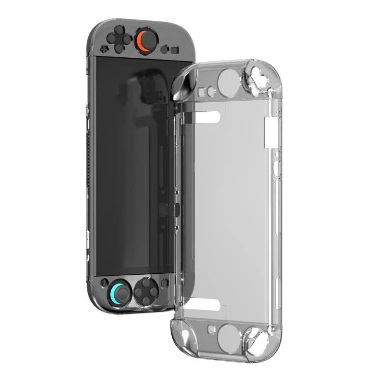For Nintendo Switch 2 Crystal Shell Case Split Gamepad Transparent Protective Cover