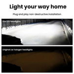 2pcs Integrated Direct-Plug Mini LED Headlight For Cars