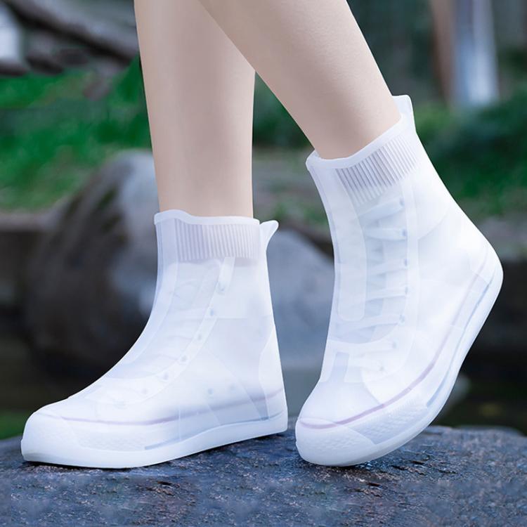Thickened Wear-Resistant Waterproof Silicone Rain Shoe Cover, S 31-33, M 34-36, L 37-39, XL 40-42, XXL 43-45