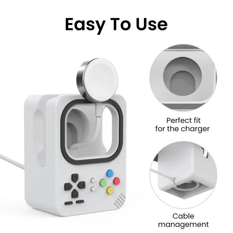 For Apple Watch AhaStyle DD05 Silicone Mini Charging Stand, Without Charger