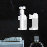 3pcs /Pack Adhesive Hook Rack for Electric Razors Shaver & Beauty Tool Organizer Semi-Open Design for Easy Access