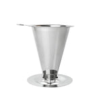 V60 Stainless Steel Coffee Filter with Base for Pour Over Brewing, 1-2 Cups 300-mesh, 1-3 Cups  300-mesh, 1-4 Cups 300-mesh, 1-4 Cups 600-mesh, 1-6 Cups 600-mesh, 1-8 Cups 300-mesh