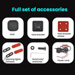 24GHz Motorcycle 30-Meter Blind Spot Radar Detection System Lane Change Assist  for Safe Riding, 30-Meter