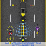 24GHz Motorcycle 30-Meter Blind Spot Radar Detection System Lane Change Assist  for Safe Riding, 30-Meter