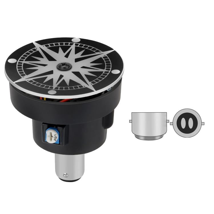 Highlight Motorcycle Rotating Brake Lights LED Tail Lights Modified Car Lights, Windmill, Gear, Bauhinia Flower, Whirlwind, Million Flowers, Compass