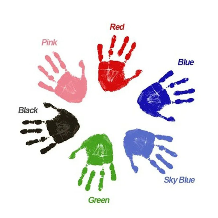 Non-Toxic Baby Handprint Footprint Imprint Souvenirs Infant Clay Toy Gifts