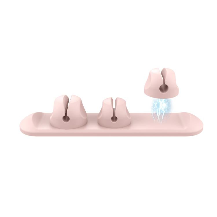 AhaStyle PT-CY15 3 In 1 Magnetic Silicone Cable Organizer Desktop Cable Storage Stand