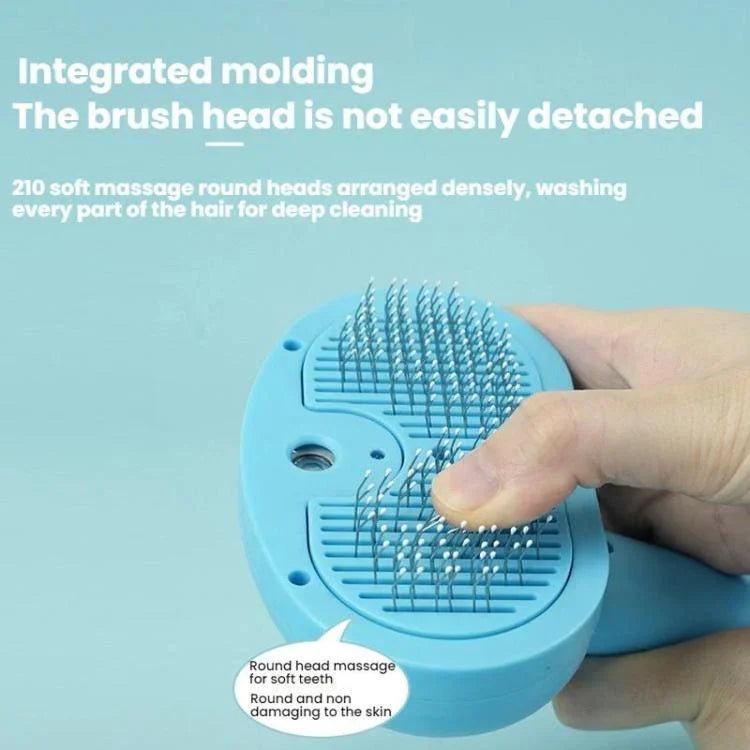 Pet Blue Light Antibacterial Spray Massage Knot Comb