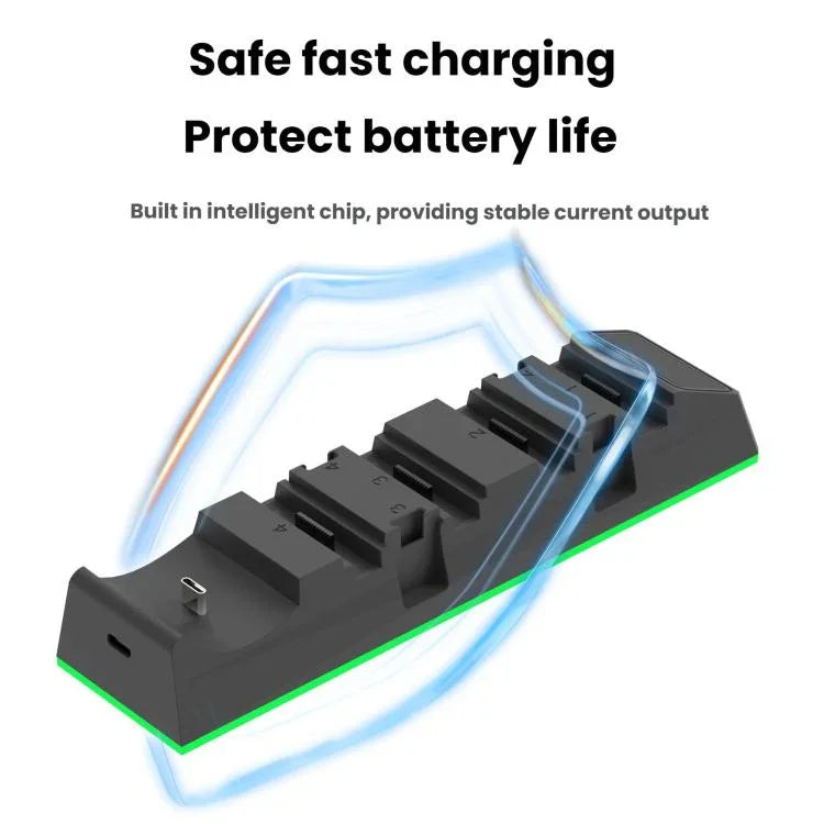 For Nintendo Switch 2/Switch 2 Pro PGTECH 9 In 1 Universal Left Right Controller Charging Dock