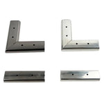 3cm Thick Stainless Steel Sofa Support Heightening Pad, Black Linear Shape, Black Figure-of-Seven Shape, Silver Linear Shape, Silver Figure-of-Seven Shape