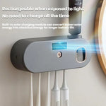Wall-Mounted Smart UV Sterilization Multifunctional Toothbrush Holder