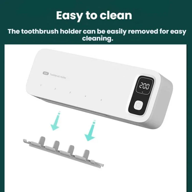 Automatic Drying Electric Toothbrush UV Sanitizer Bathroom Storage Rack