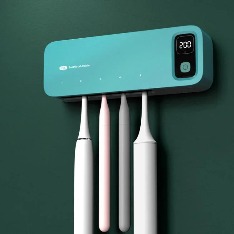 Automatic Drying Electric Toothbrush UV Sanitizer Bathroom Storage Rack