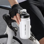 WEST BIKING 550ml Bike Water Bottle for Cycling Leak-Proof Squeeze Design Portable Sports Hydration Bottle, 550ml Whtie Wide, 550ml Yellow Wide, 550ml Yellow, 550ml White