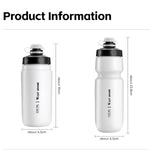 WEST BIKING 550ml Bike Water Bottle for Cycling Leak-Proof Squeeze Design Portable Sports Hydration Bottle, 550ml Whtie Wide, 550ml Yellow Wide, 550ml Yellow, 550ml White