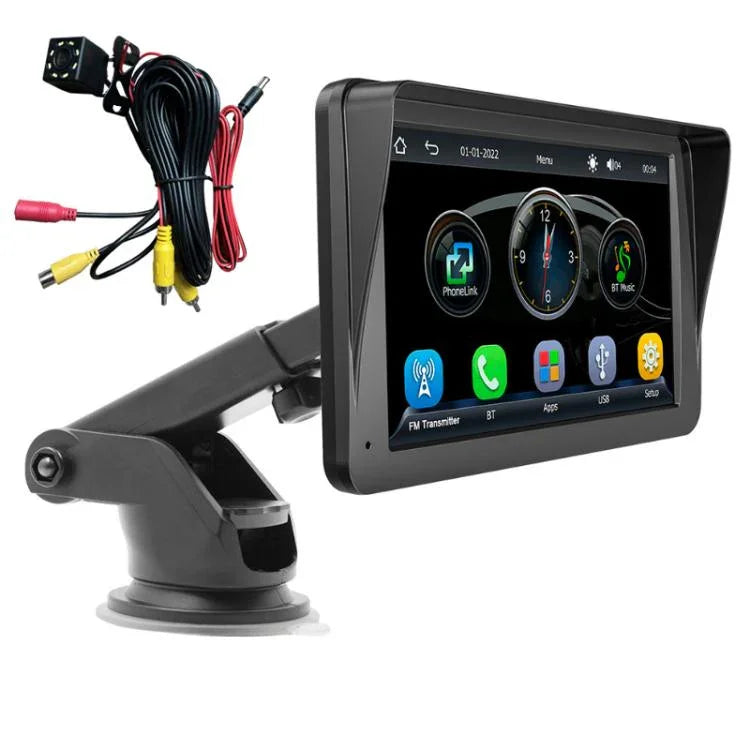 7-inch HD  Touch Screen + HD 8-light Reversing Image Wireless Carplay Car MP5 Player, X5300 With 8-light Camera