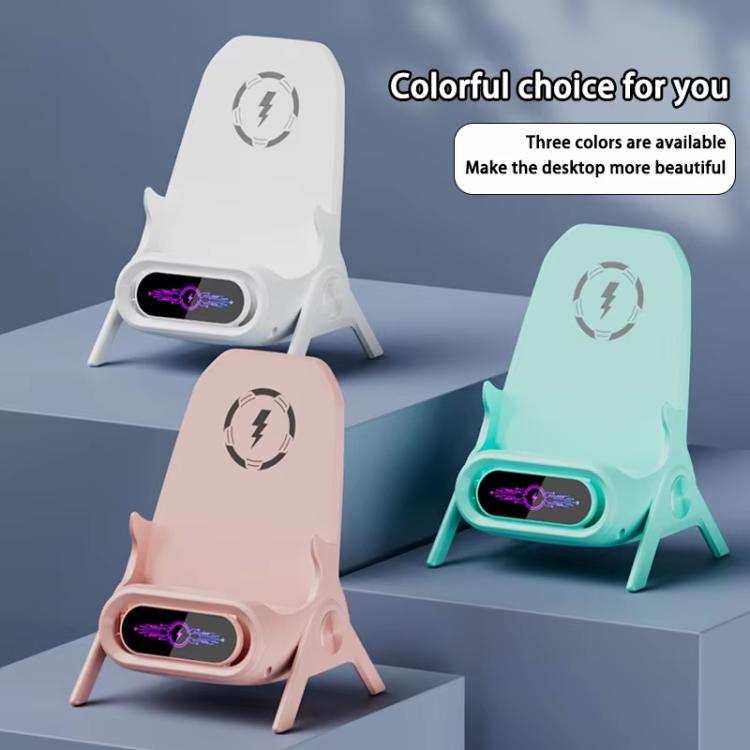 Chair-Shaped Wireless Charger Stand For Desk Compatible With 4.5-11 Inch Phones & Tablets