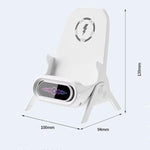 Chair-Shaped Wireless Charger Stand For Desk Compatible With 4.5-11 Inch Phones & Tablets