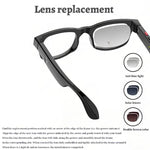 AIMB-G1 Smart Glasses with 5MP Camera & Real-Time AI Translation 1080P Stabilized Video, 3 Lens Kit, AIMB-G1