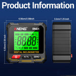 ANENG RN01 Digital Inclinometer Precision Angle Finder With 4-Sided Magnet & Auto-Rotate Screen, RN01