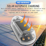 Solar-Powered Roof Warning Light LED Roof Strobe Light For Trucks Pickups, Transparent Yellow Light, Transparent White Light, Transparent 7 Colors, Transparent Black Yellow Light, Transparent Black White Light, Transparent Black 7 Colors