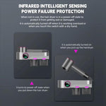 For Dyson Hair Dryer Wall-Mounted Holder With Hand-Drying, Temperature Display, Celsius, EU Plug, Fahrenheit, US Plug, Celsius, US Plug