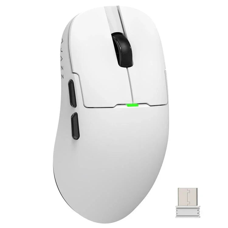 Ajazz 2.4G / Wired Dual Mode Gaming Mouse PAW3395 Chip, AJ159P With Charge Dock Black, AJ159P With Charge Dock White, AJ159 White