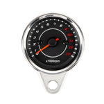 Motorcycle LED Backlit Engine Speedometer, 7566