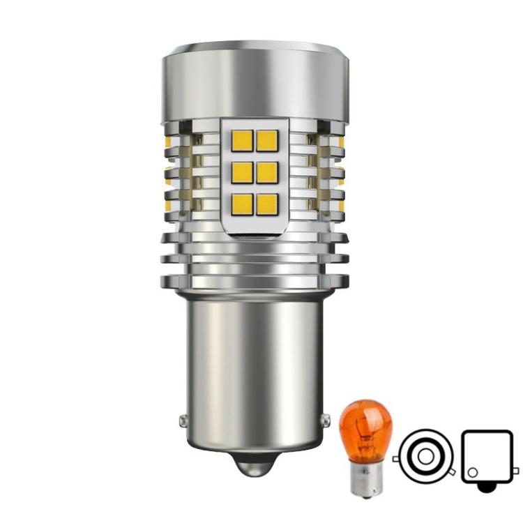 25W Automotive LED Anti-Flicker Decoded Turn Signal Light With Fan, 1156 150 Degree, 1156 180 Degree, T20 / 7440