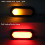 Truck Trailer Dual-Color Flashing 74 LED Taillights Brake Lights