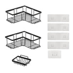 Punch-Free Bathroom Wall-Mounted Shower Gel Storage Rack