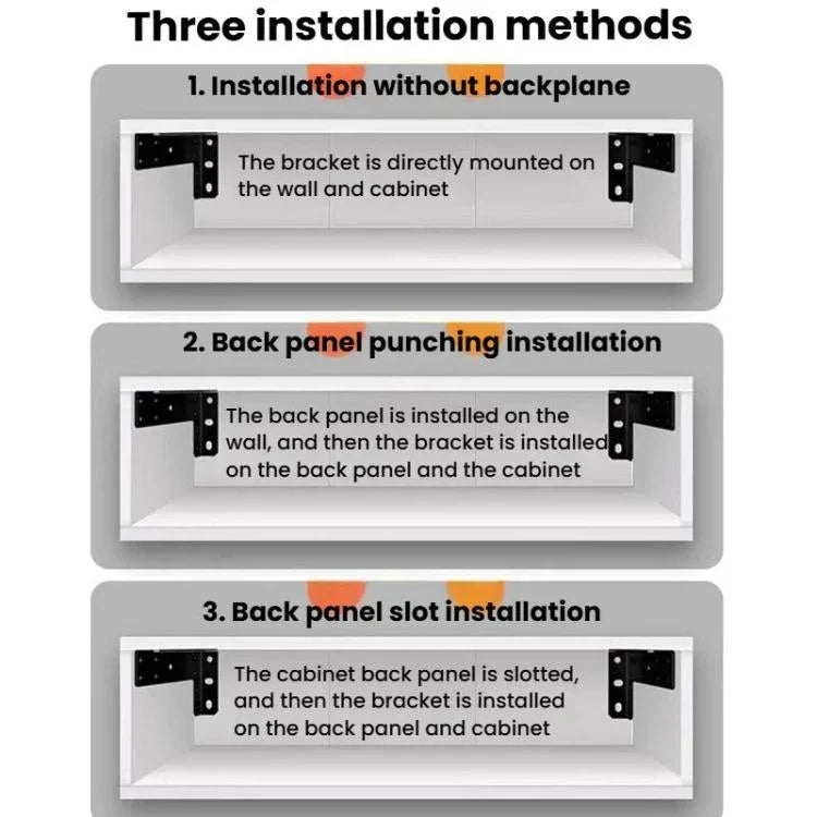 2pcs Floating Stand Support Bracket Desk Support Bracket Wall-Mounted Floating Bracket, Black 222mm, Black 282mm, Black 312mm, Black 352mm, Black 432mm, Stainless Steel 222mm, Stainless Steel 282mm, Stainless Steel 312mm, Stainless Steel 352mm         ...