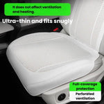 Ventilated Perforated Breathable Car Seat Cushion Universal Back Seat Cover For 5-Seater Cars, Front Seat Cushion Black, Front Seat Cushion Red, Front Seat Cushion Brown, Backrest Cushion Black, Backrest Cushion Red, Backrest Cushion Brown             ...