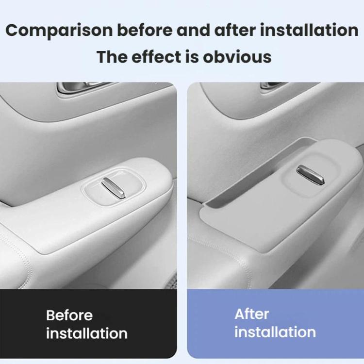 For Leapmotor B10 Left-Hand Drive Glass Lift Panel Silicone Anti-Slip Protection Pad