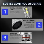 2pcs/Pack 30W 3000LM IP68 Waterproof Automotive LED Headlights, A5 H7, A5 H4, A5 H11, A5 H1, A5 9005, A5 9006