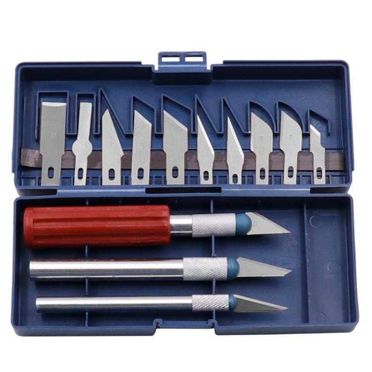 Metal Engraving Knife Set Model Paper Engraving Cutter, 13pcs /Box