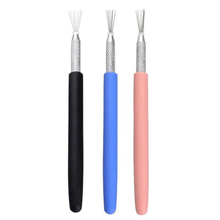 3pcs Soft Pottery Clay Modeling Sculpting Tools Clay Texture Brush DIY Making Aids, 3pcs Texture Brush