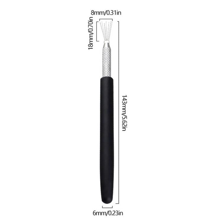 3pcs Soft Pottery Clay Modeling Sculpting Tools Clay Texture Brush DIY Making Aids, 3pcs Texture Brush