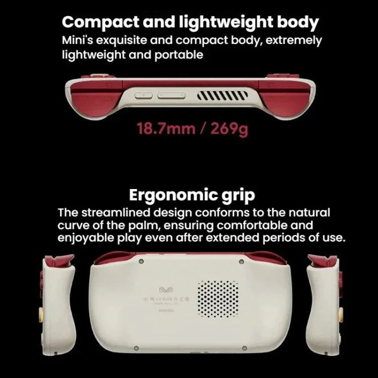 AYANEO Pocket AIR Mini 4.2 Inch 60Hz LCD Screen Android 11 Handheld Game Console Hall Effect Joystick Game Player, White 2G+32G, Black 2G+32G, Retro 3G+64G, White 3G+64G, Black 3G+64G