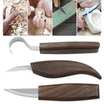 Wood Sharpening Scraper Wood Knife Woodworking Walnut Carving Knife Hand Carving Pattern Tool, 3pcs /Set Wood Knife