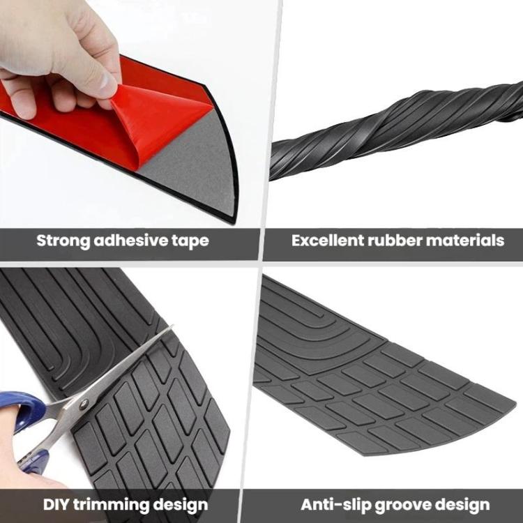 104cm Car Trunk Anti-Collision Protection Strip DIY Bumper Guard Sticker For Sedans, P126, P126-1