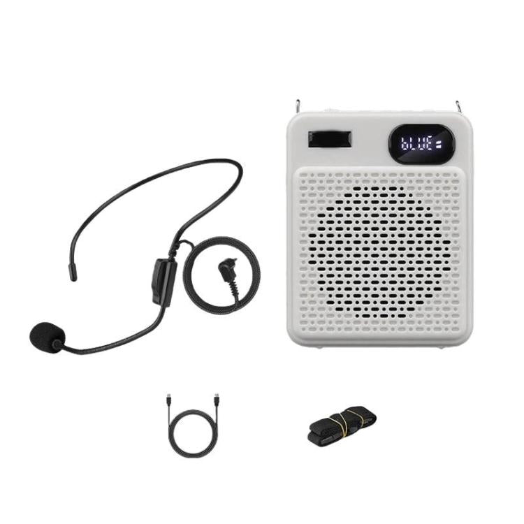 DIYO-1125 Multifunctional Outdoor High-Volume Microphone With Battery Display Teacher Classroom Voice Amplifier, Wireless Single Mic White, Wireless Single Mic Black, Wireless Single Headwear White, Wireless Single Headwear Black, Wireless Dual Mic Whi...