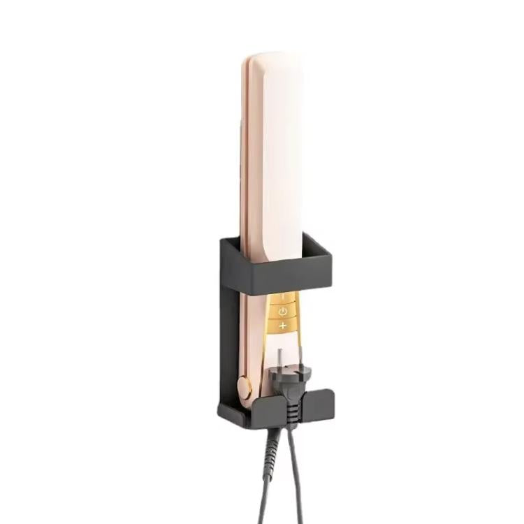304 Stainless Steel Curling Iron Holder Heat Resistant No Drill Wall Mount with Cord Organizer for Hot Hair Tools