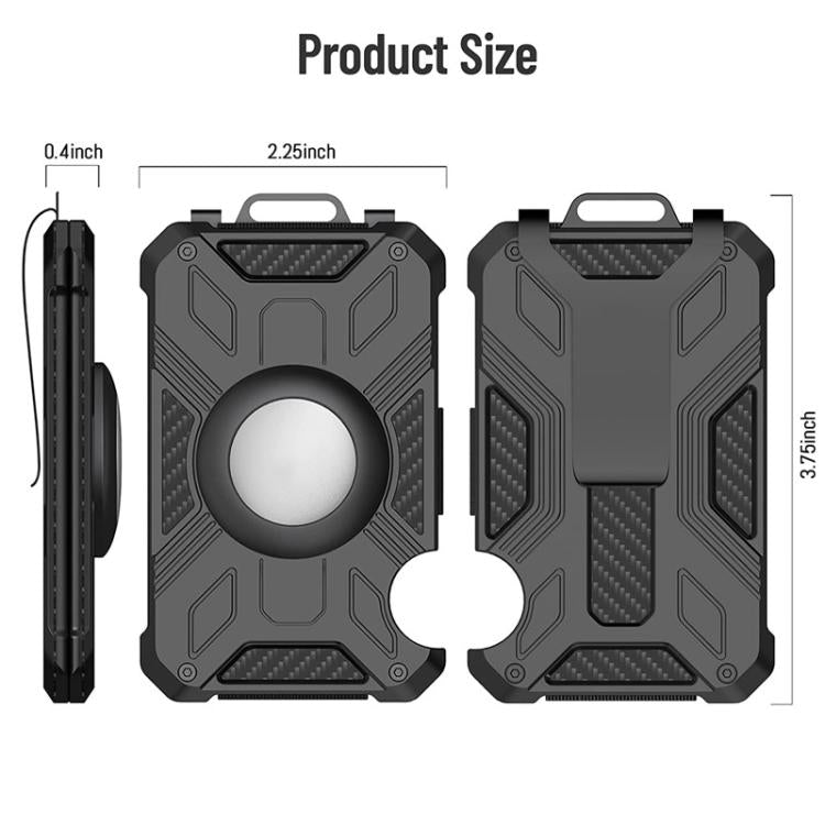 For AirTag 2nd Gen / AirTag 1st Gen RFID Blocking Aluminum Metal Wallet Card Holder