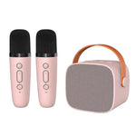 Portable Bluetooth Speaker With Detachable Microphone Kids Family Karaoke Set, Sky Blue Dual Mic, Pink Dual Mic, White Dual Mic, Sky Blue Single Mic, Pink Single Mic, White Single Mic