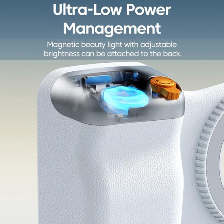 Magnetic Mount Camera Assistant Wireless Bluetooth Remote Zoom Photo Handheld Stabilizer, White Without Light