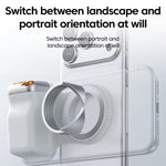 Magnetic Mount Camera Assistant Wireless Bluetooth Remote Zoom Photo Handheld Stabilizer, White Without Light