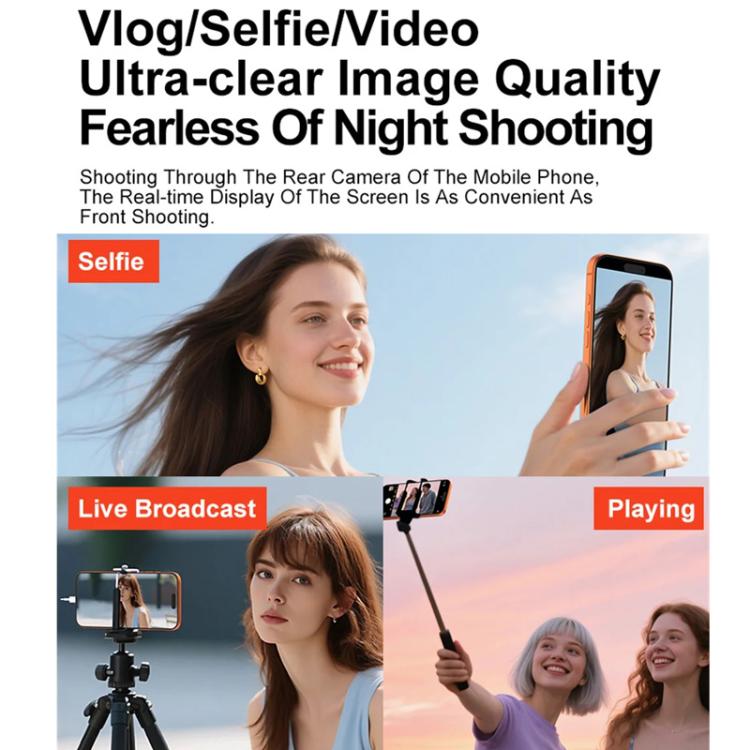 X3 Wired Smartphone Selfie Mirror Magnetic Rear Mounted Selfie Display, X3 Wired