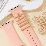 5pcs /Set Strap Decorative Rings Strap Letter Charms Accessories, A, B, C, D, E, F, G, J, K, L, M, R, S